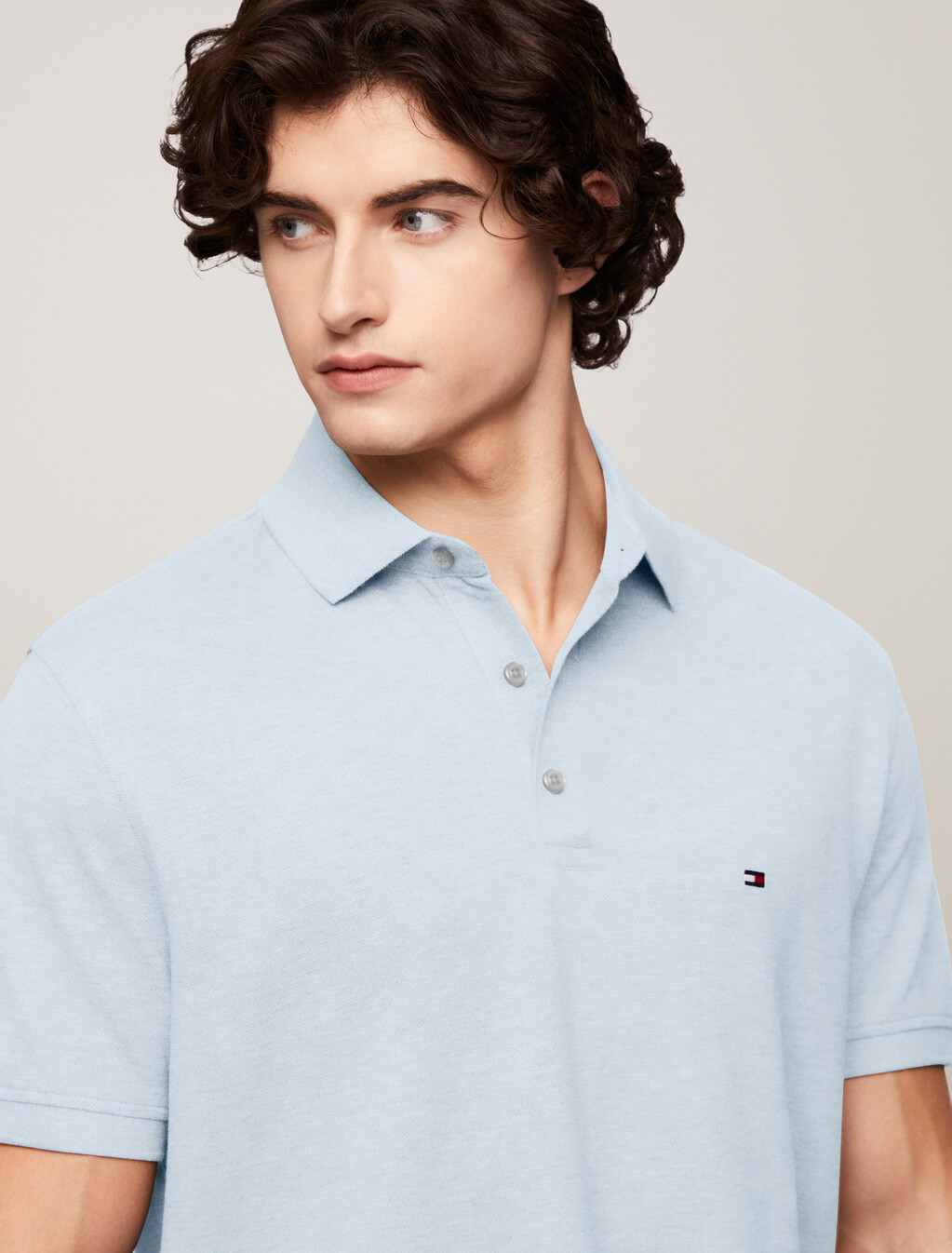 1985 Collection Slim Fit Polo, Breezy Blue, hi-res