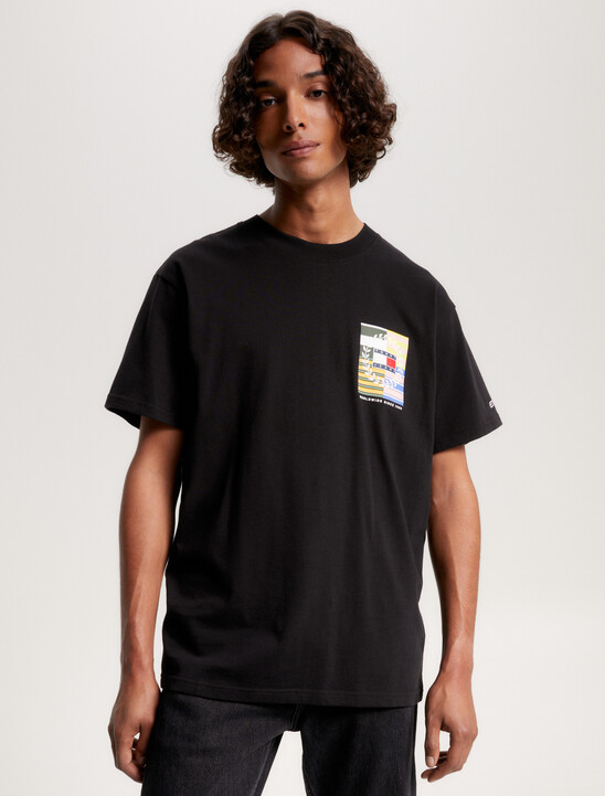 Back Flag Badge Relaxed Fit T-Shirt