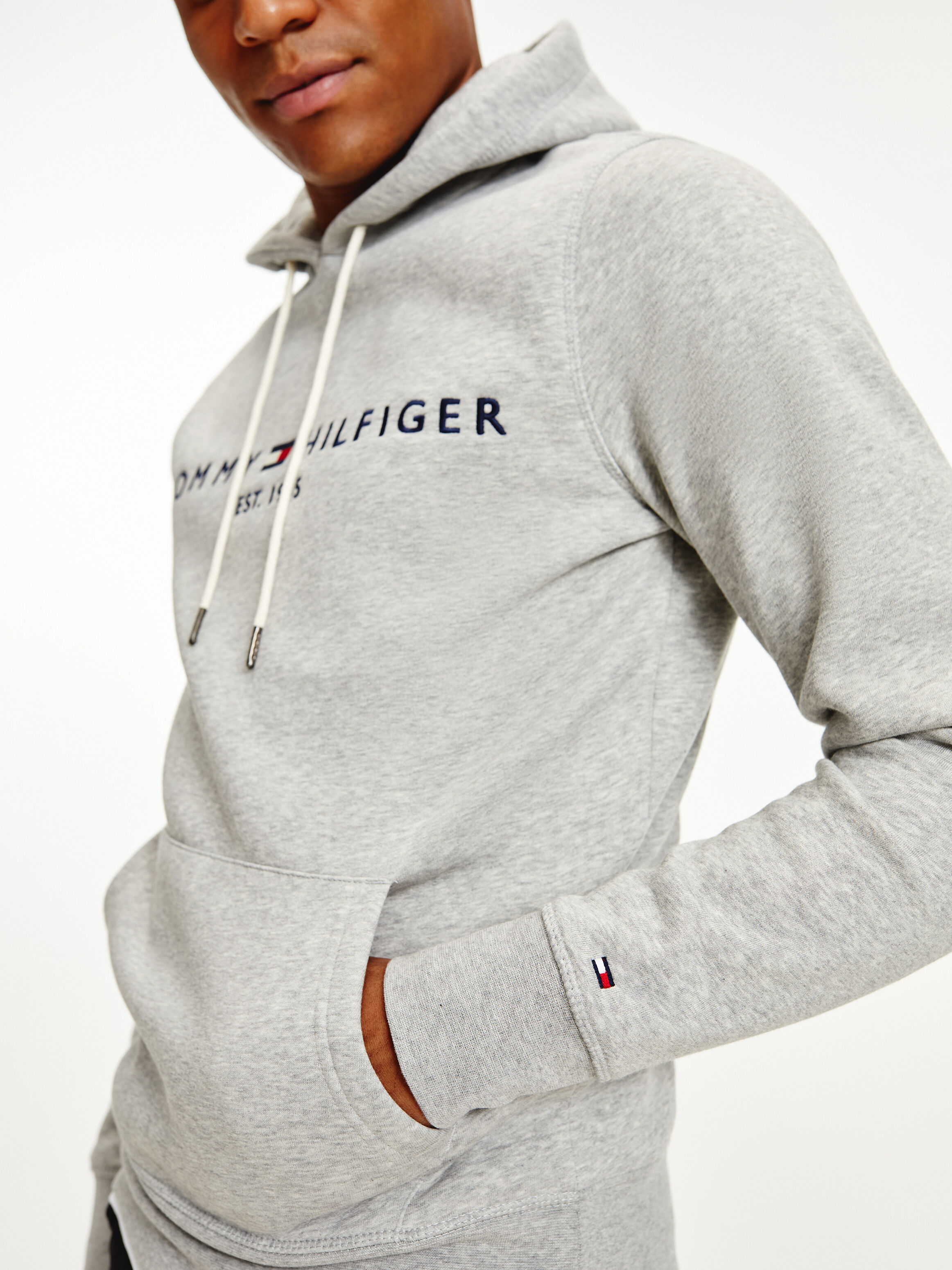 Tommy hilfiger essential logo hoodie new arrivals
