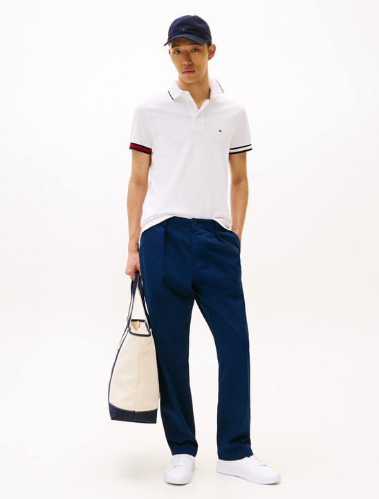 Slim Fit Signature Cuff Polo Shirt