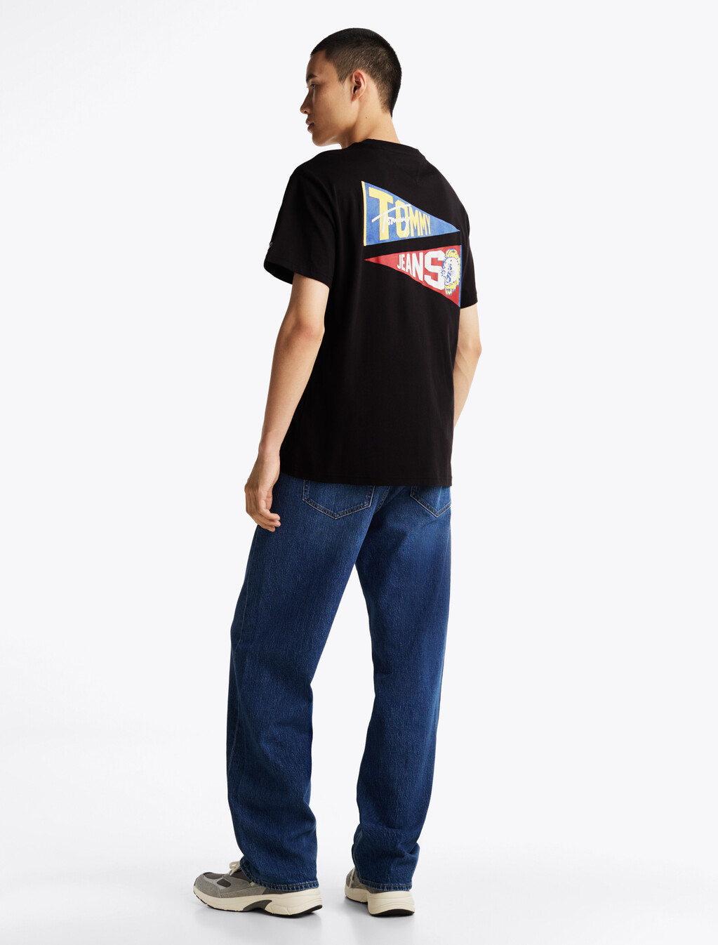 Relaxed Uni Flag Tiger T-Shirt, Black, hi-res