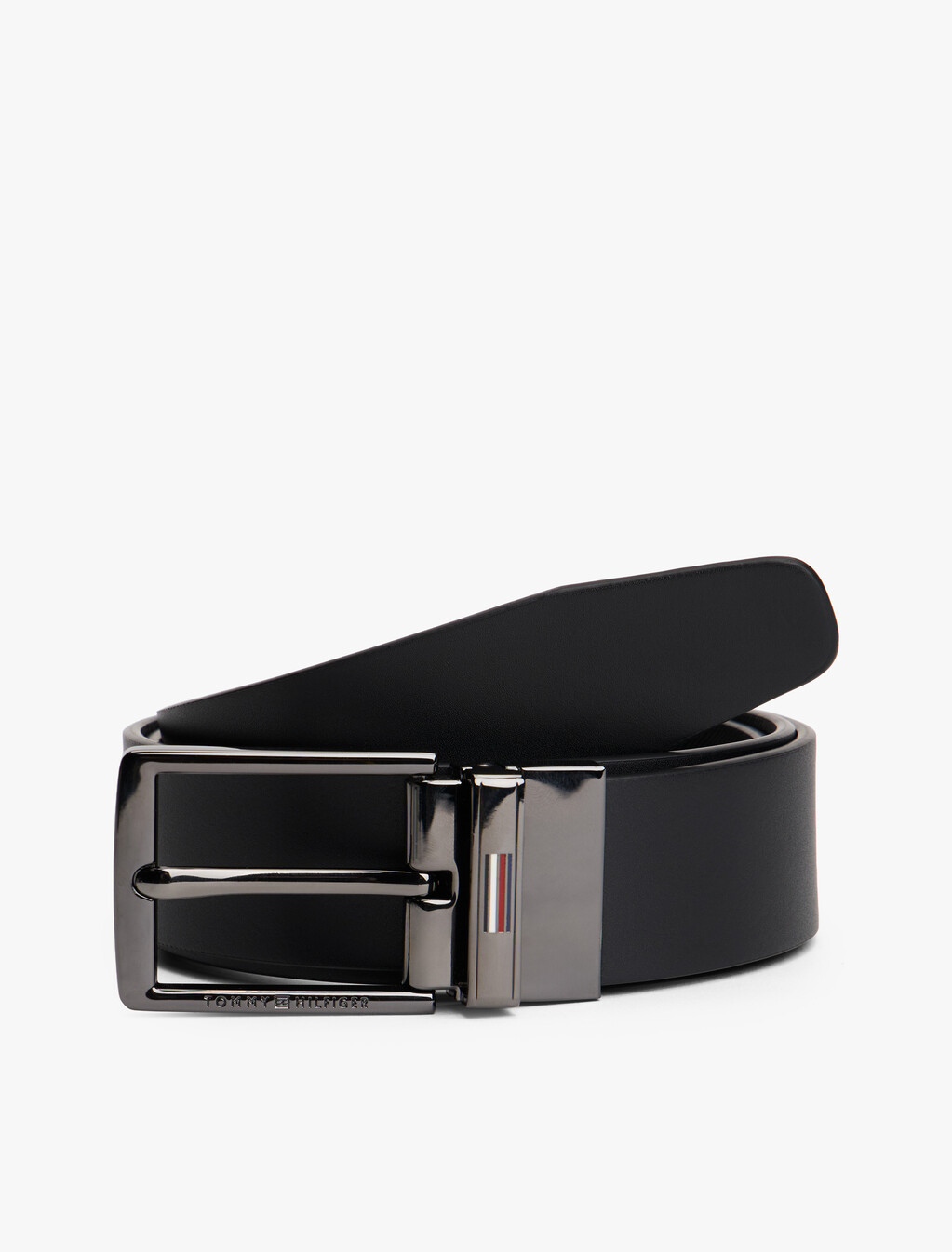 TH Business Reversible Leather Belt Gift Box, Black, hi-res