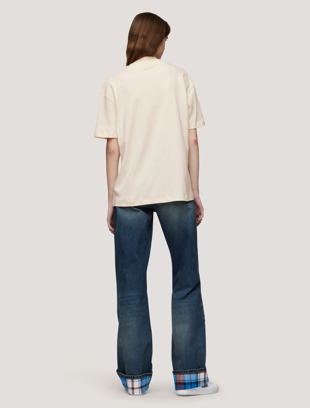 Crest Monogram Embroidery T-Shirt, Calico, hi-res