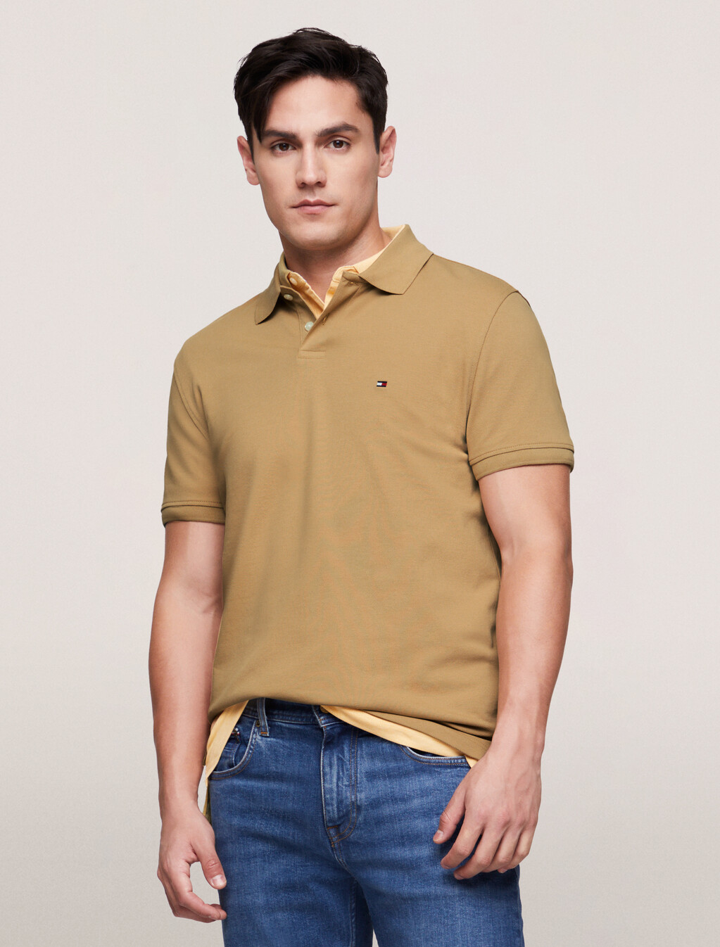 1985 標準版型 Polo 恤, Classic Khaki, hi-res