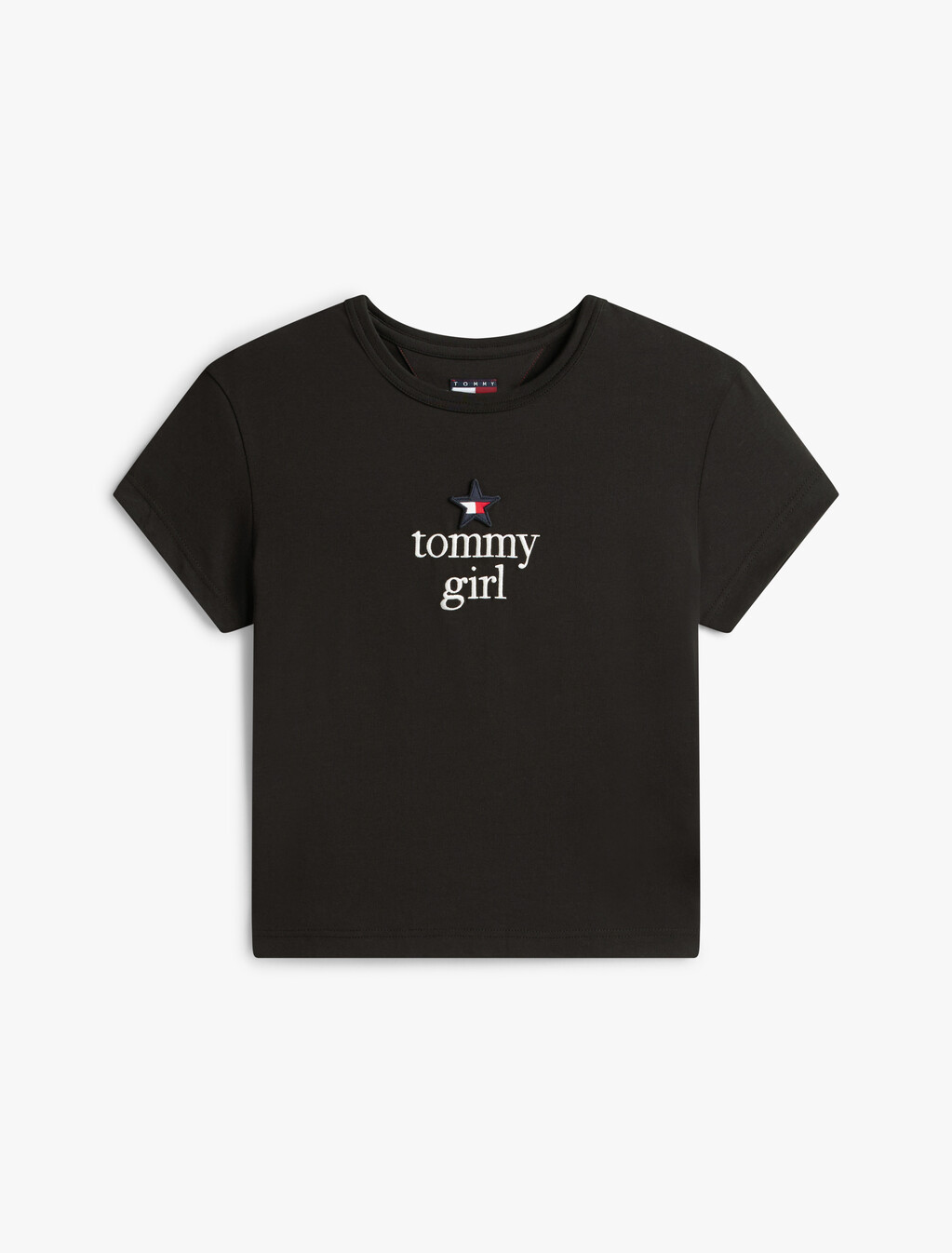 Tommy Girl星形圖案 T 恤, Black, hi-res