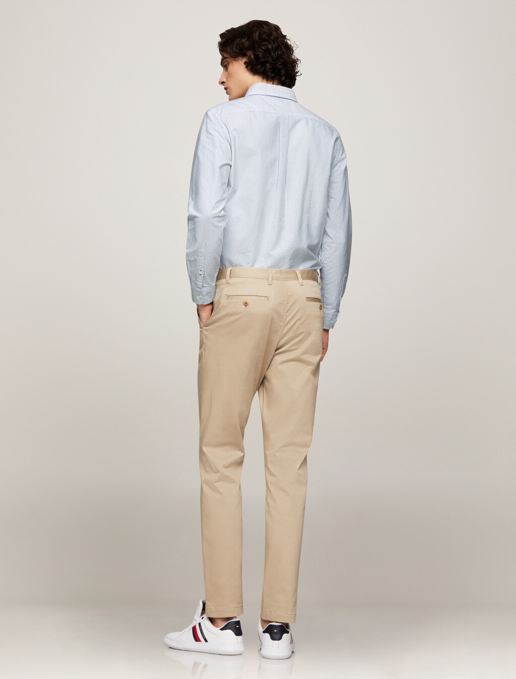 Stripe Organic Cotton Oxford Shirt, Shirt Blue / White, hi-res