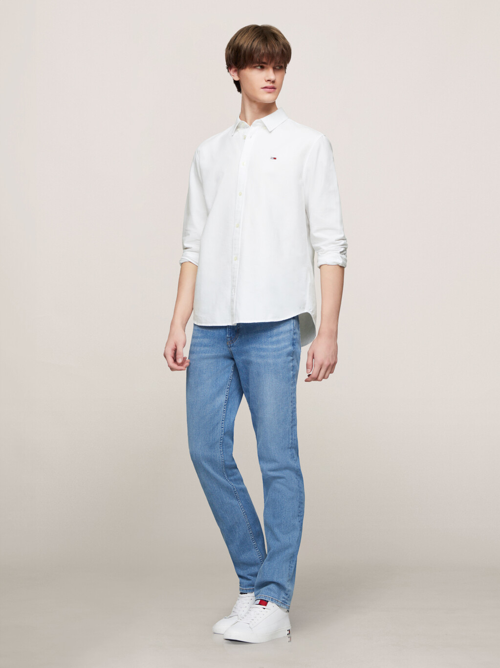 Regular Oxford Shirt, White, hi-res