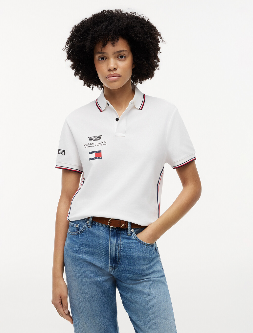 TH x Cadillac Formula 1&reg; Team Replica Polo Shirt, White, hi-res