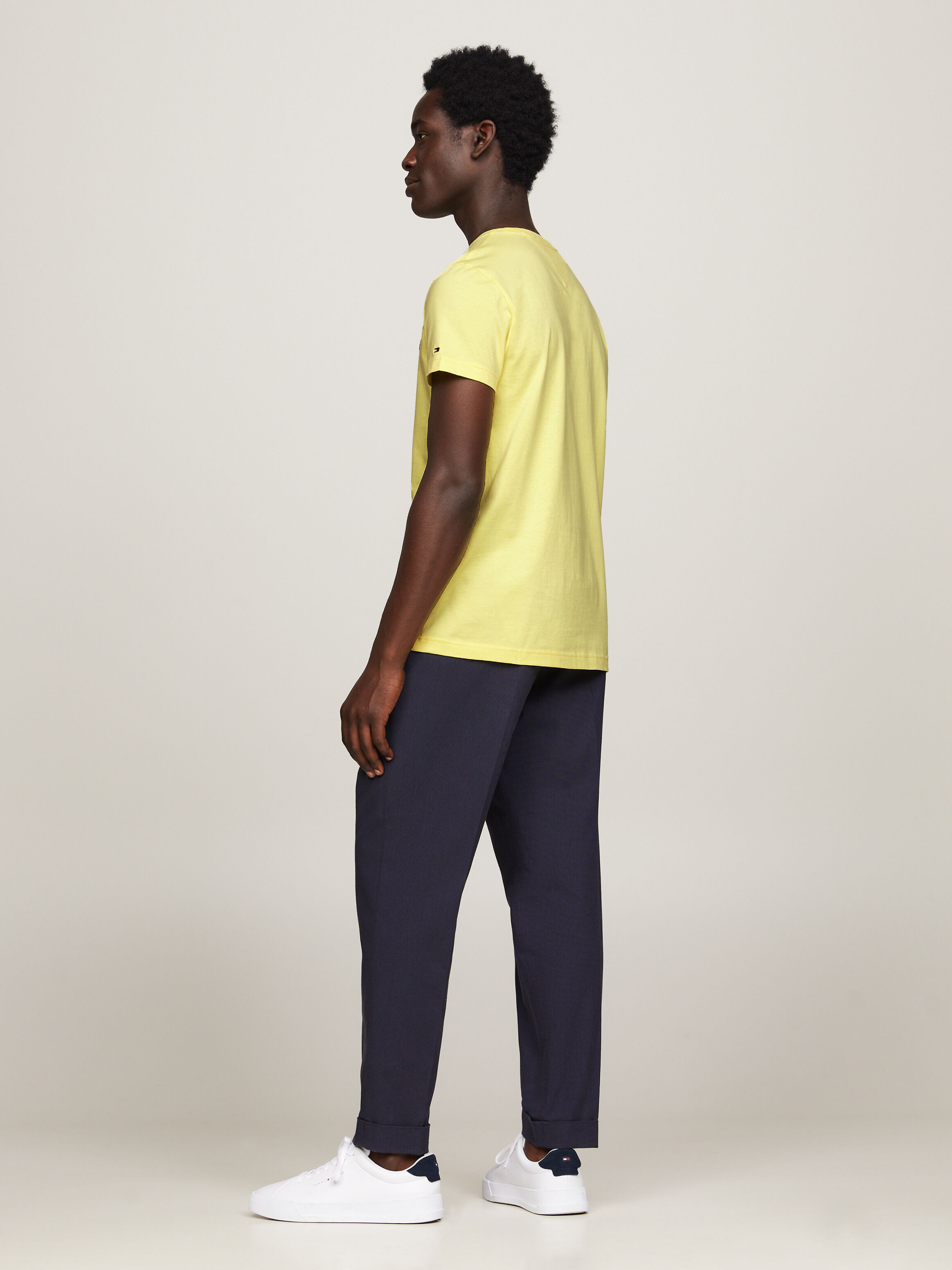 Organic Cotton Tommy Logo T-Shirt | yellow | Tommy Hilfiger