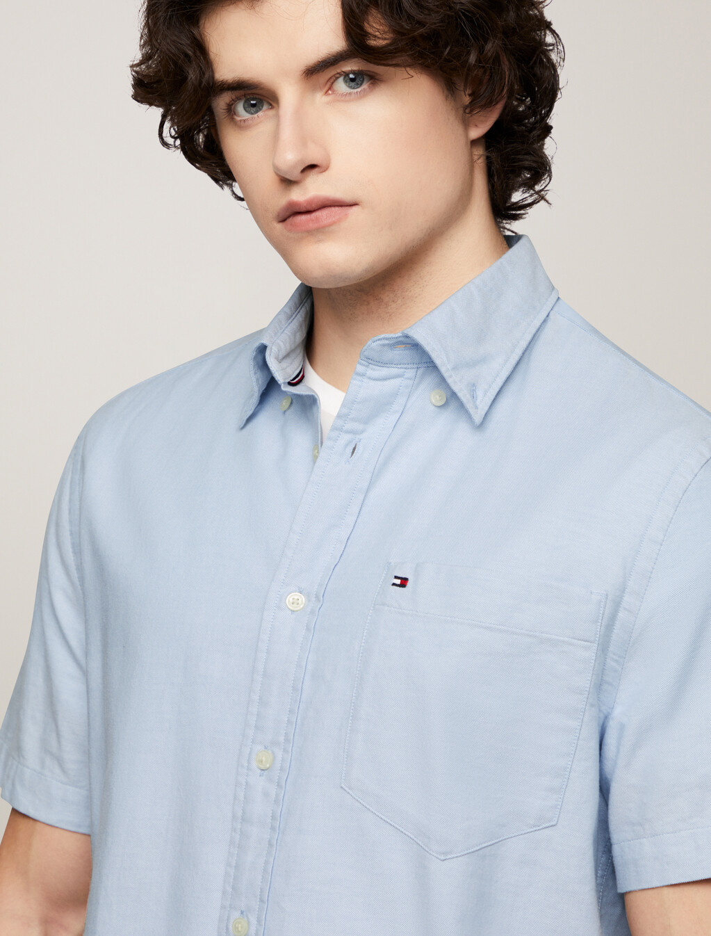 Lightweight Regular Shirt, Cloudy Blue, hi-res