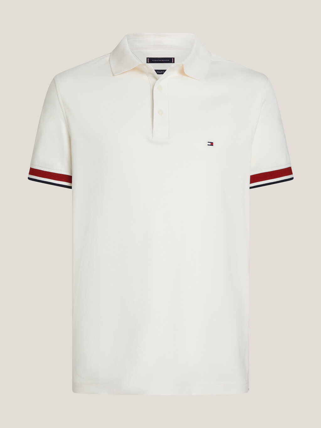 Interlock Sleeve Detail Polo, Ancient White, hi-res