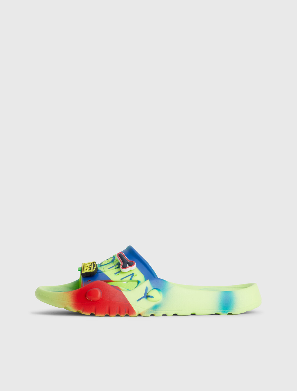 Tommy X Aries Pool Slides, Safety Yellow, hi-res