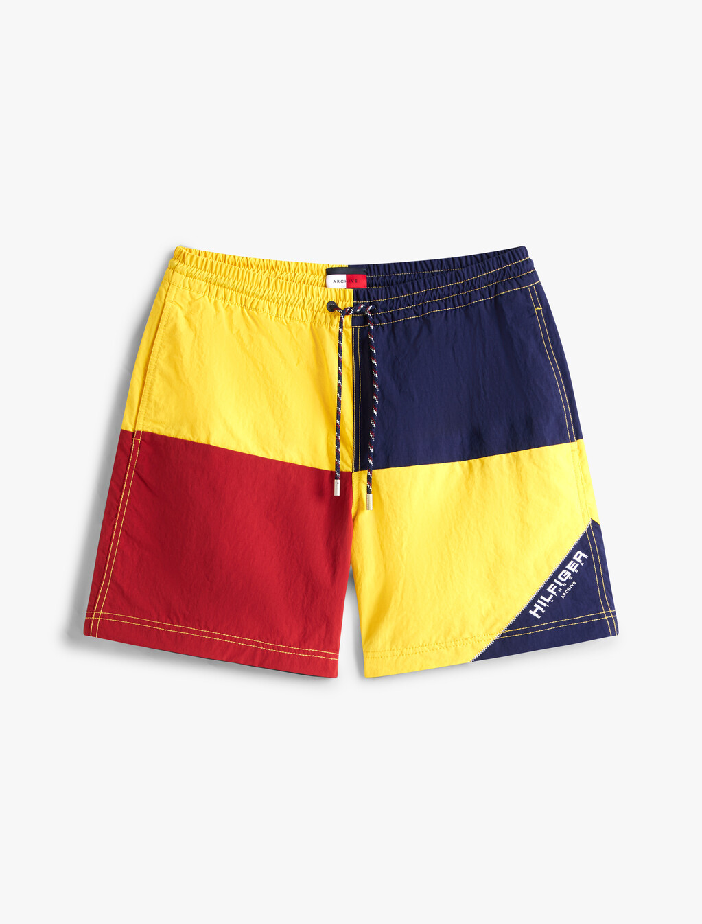 Hilfiger Sailing 航海風拼色短褲, Soft Sunflower / Multi, hi-res