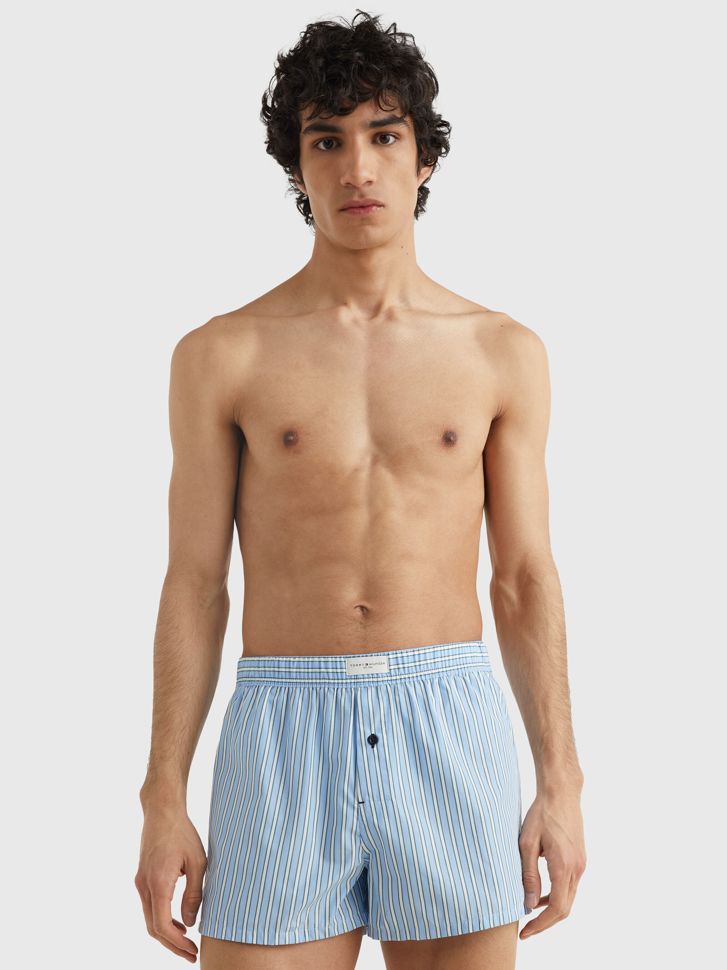 Woven cotton boxer shorts outlet