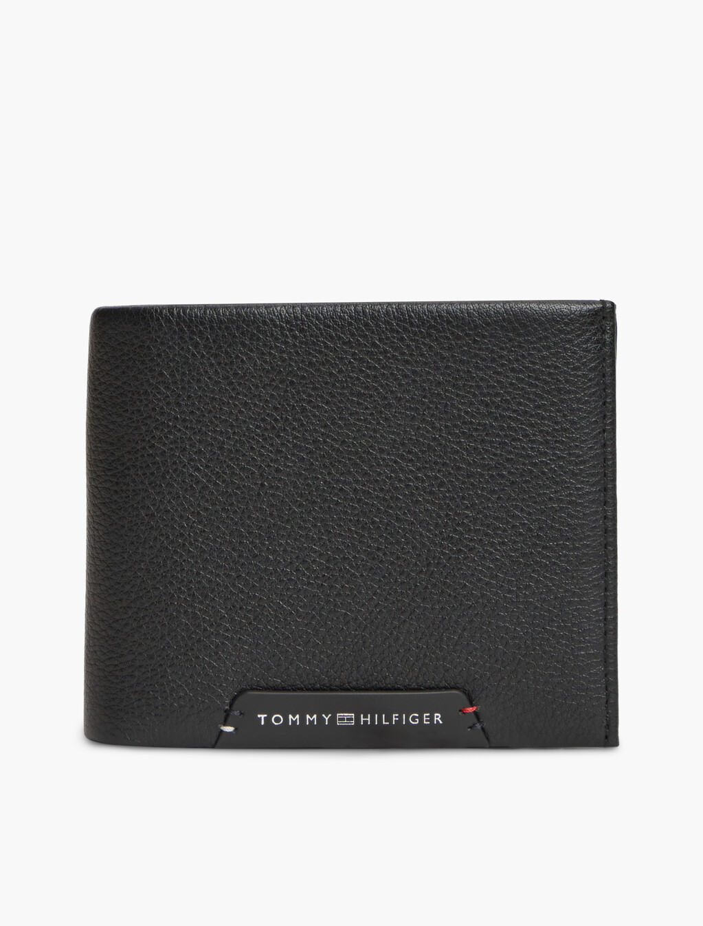 Corporate Leather Bifold Card And Coin Wallet, Black, hi-res
