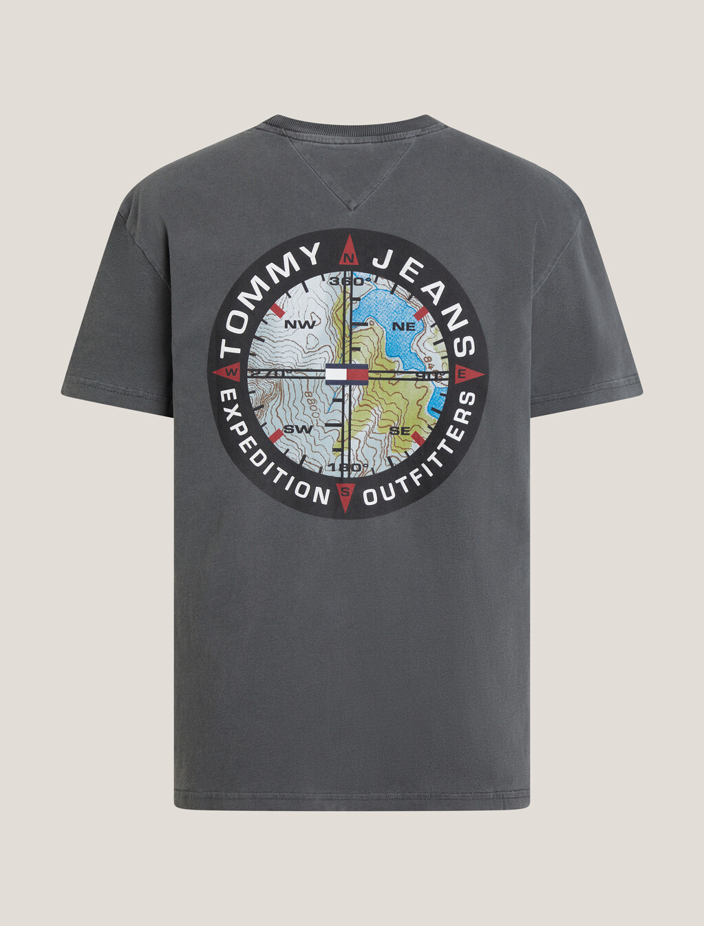 Compass Graphic T-Shirt, New Charcoal, hi-res