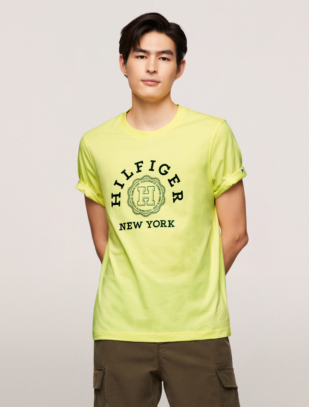Hilfiger Coin Graphic T-Shirt, Yellow Tulip, hi-res