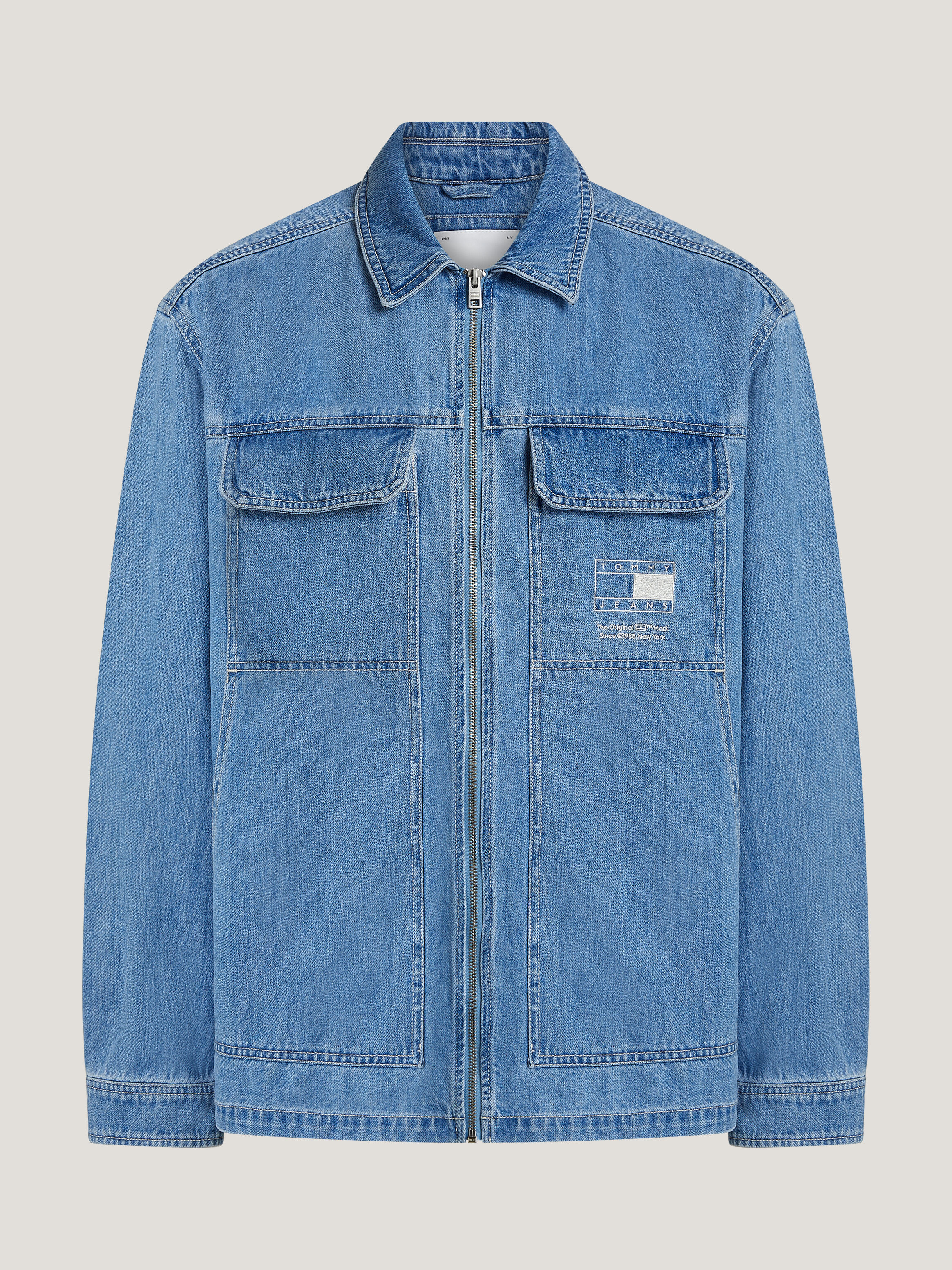 Denim Zip Thru Jacket blue Tommy Hilfiger Taiwan