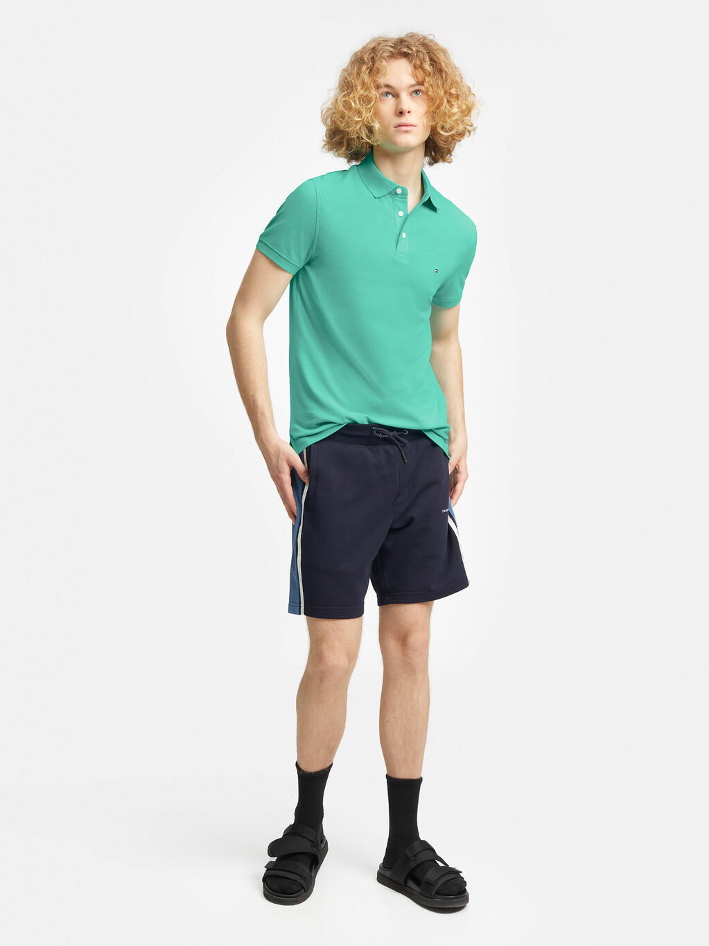 1985 Collection Slim Fit Polo, Light Jade Green, hi-res