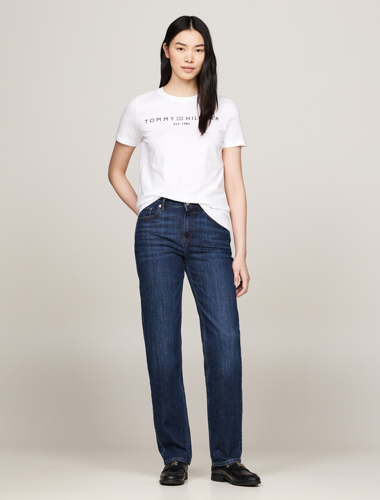 Logo Crew Neck T-Shirt, Th Optic White Logo Crew Neck T-Shirt