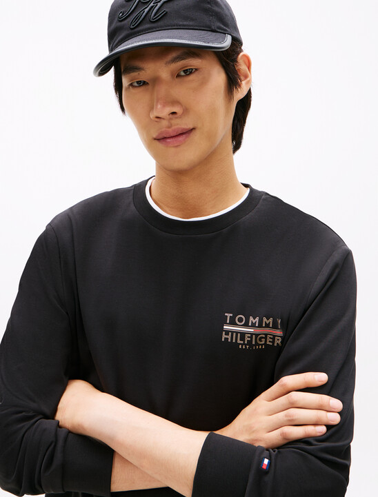 Icon 標誌刺繡長袖 T 恤