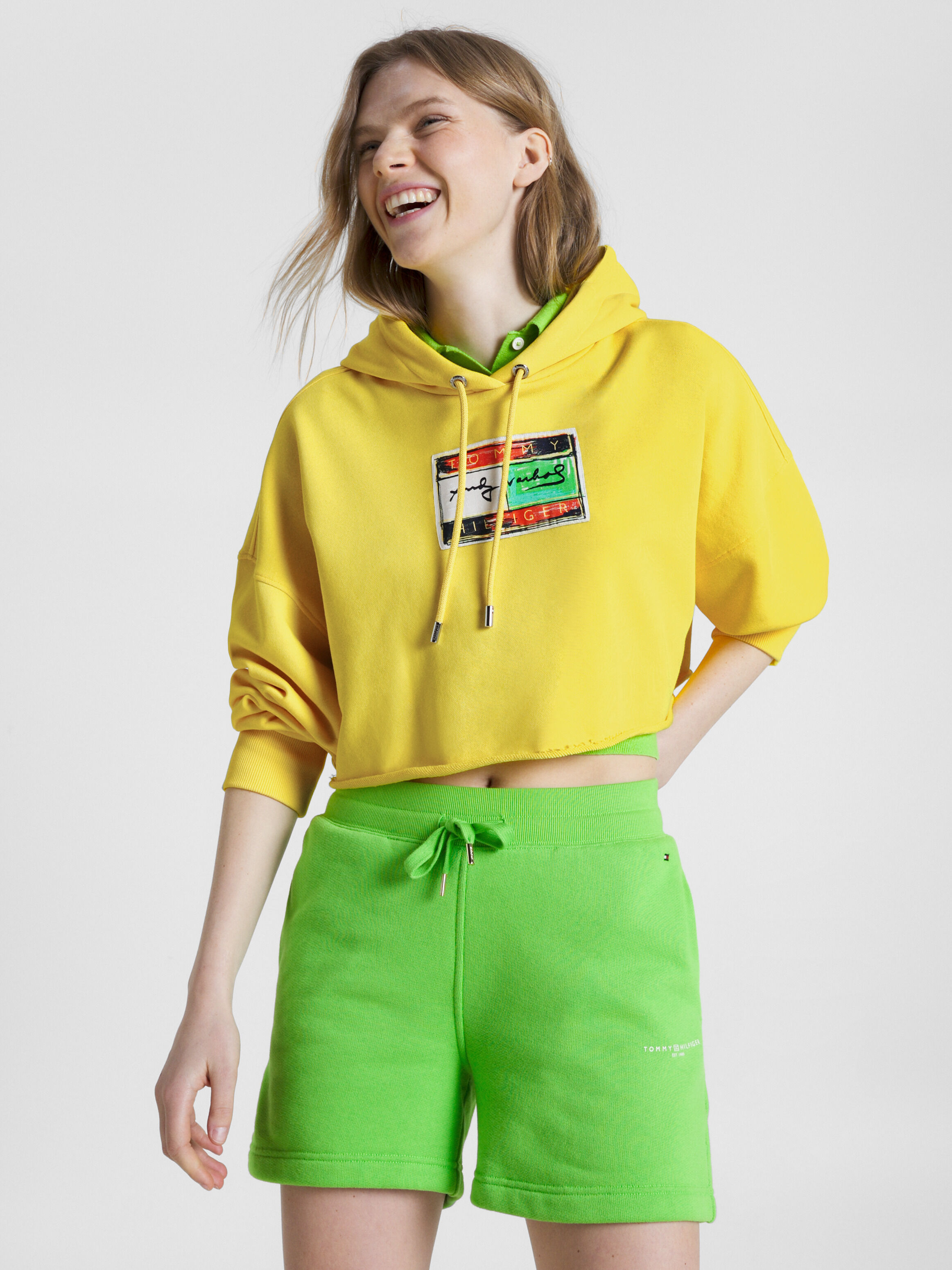 Tommy hilfiger outlet crop hoodie
