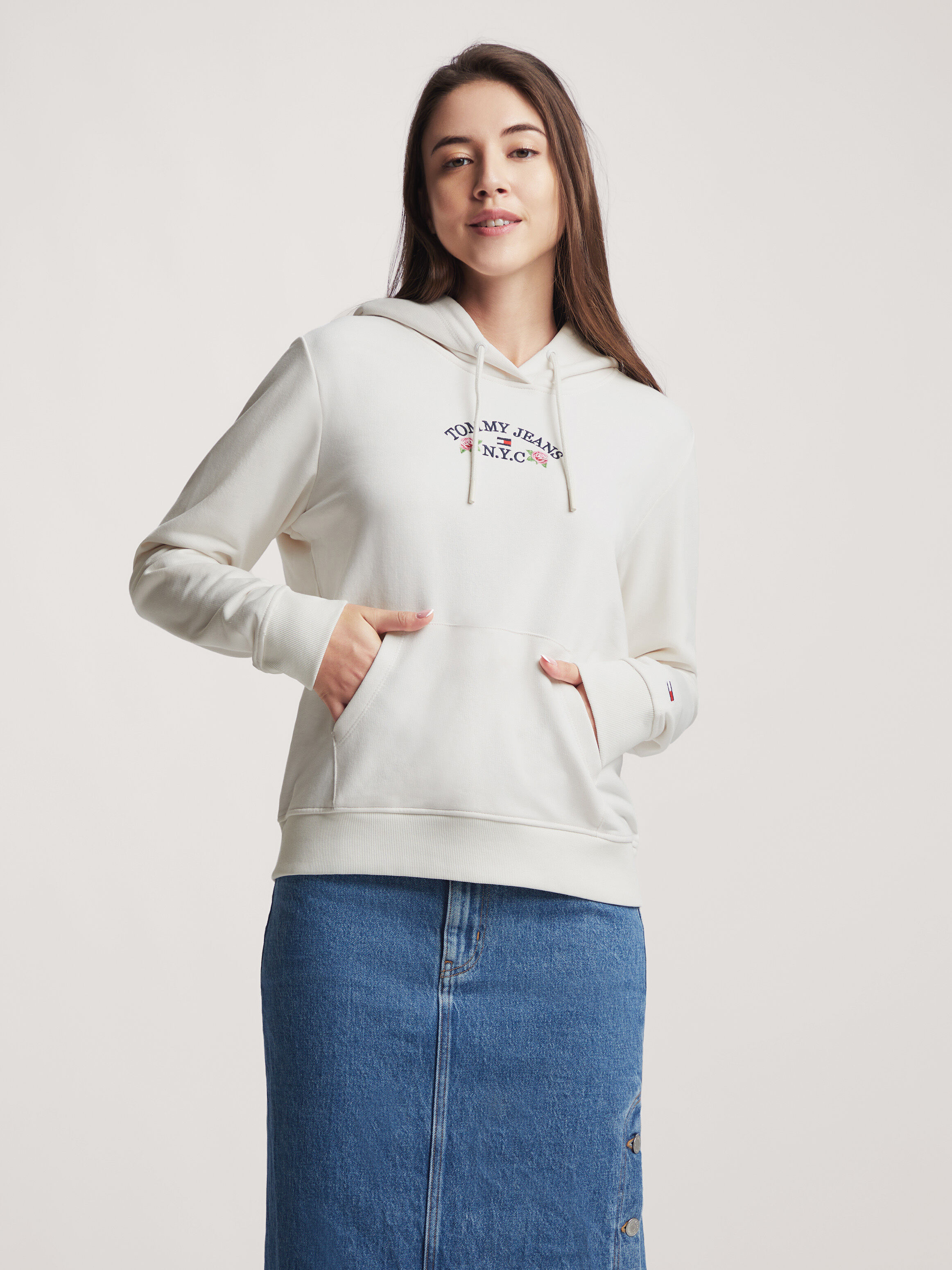 Tommy jeans red discount hoodie