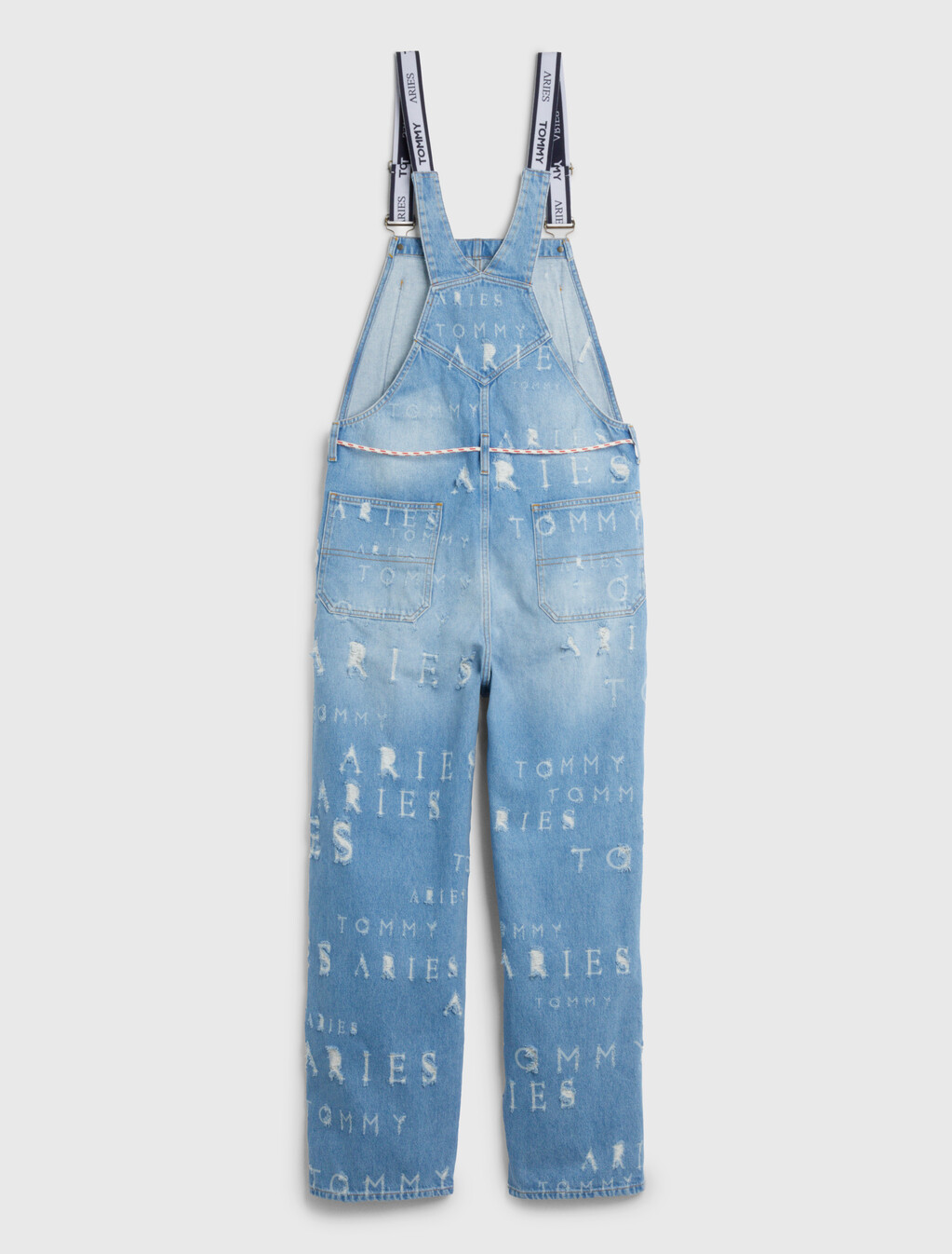 Tommy X Aries Laser Dungarees, Washed Blue, hi-res