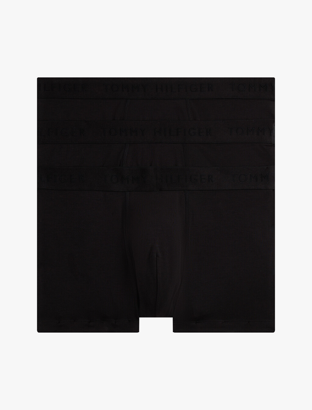 3 件裝同色系標誌平角內褲, Black/ Black/ Black, hi-res