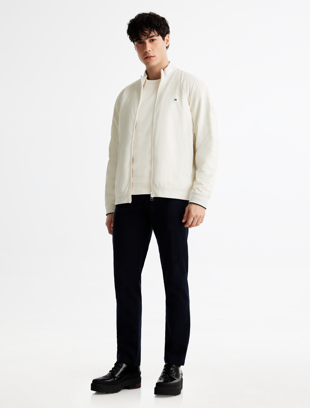 Rope Logo Interlock Sweatshirt, Ivory Petal, hi-res