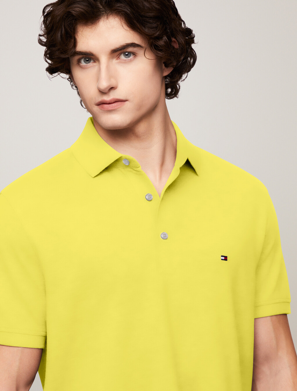 1985 Collection Slim Fit Polo, Vivid Yellow, hi-res