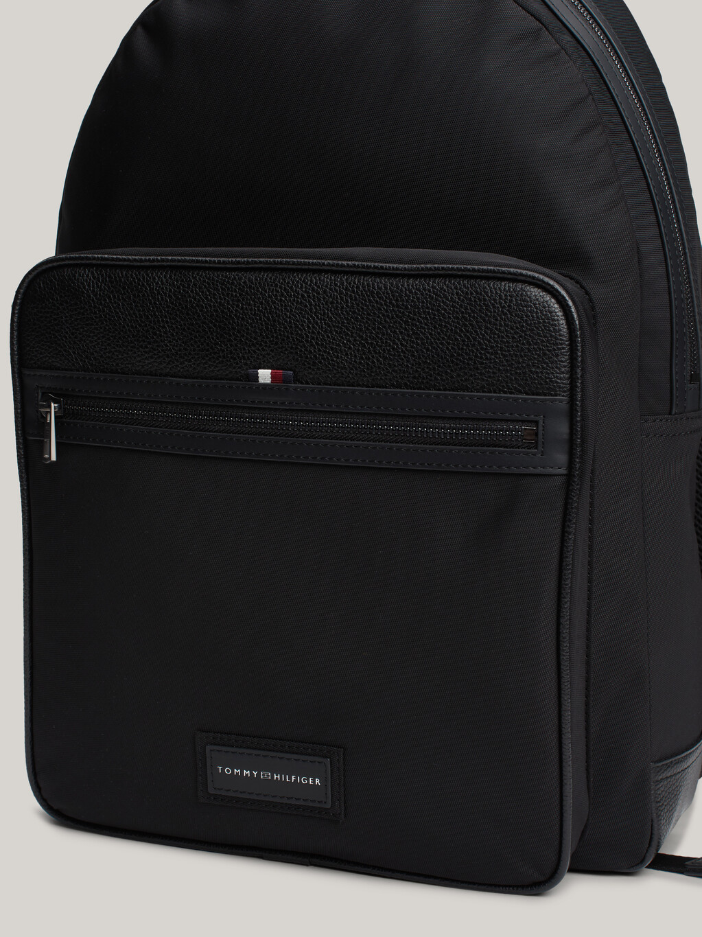 Casual Logo Patch Dome Backpack, Black, hi-res