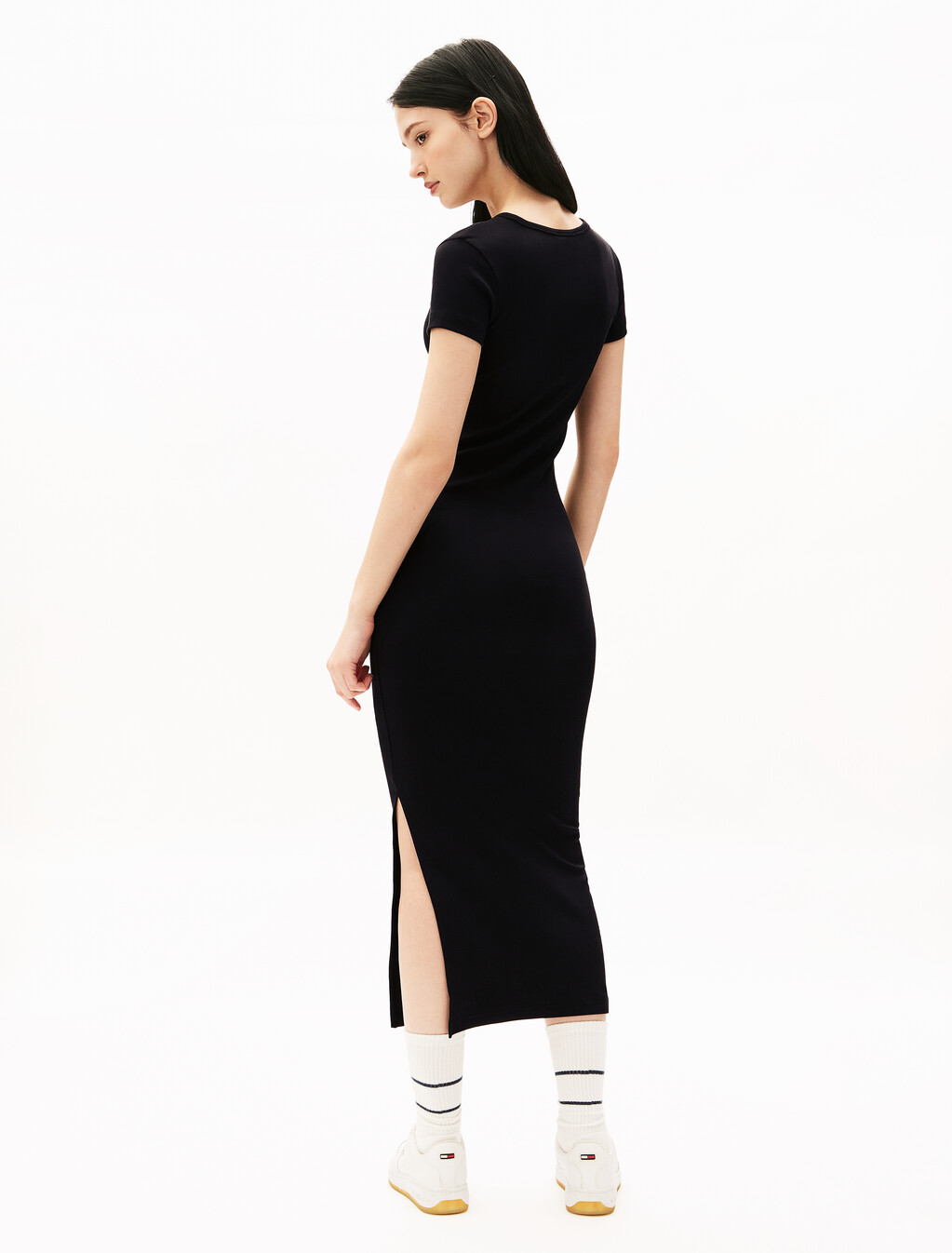 Bodycon T-Shirt Dress, Black, hi-res