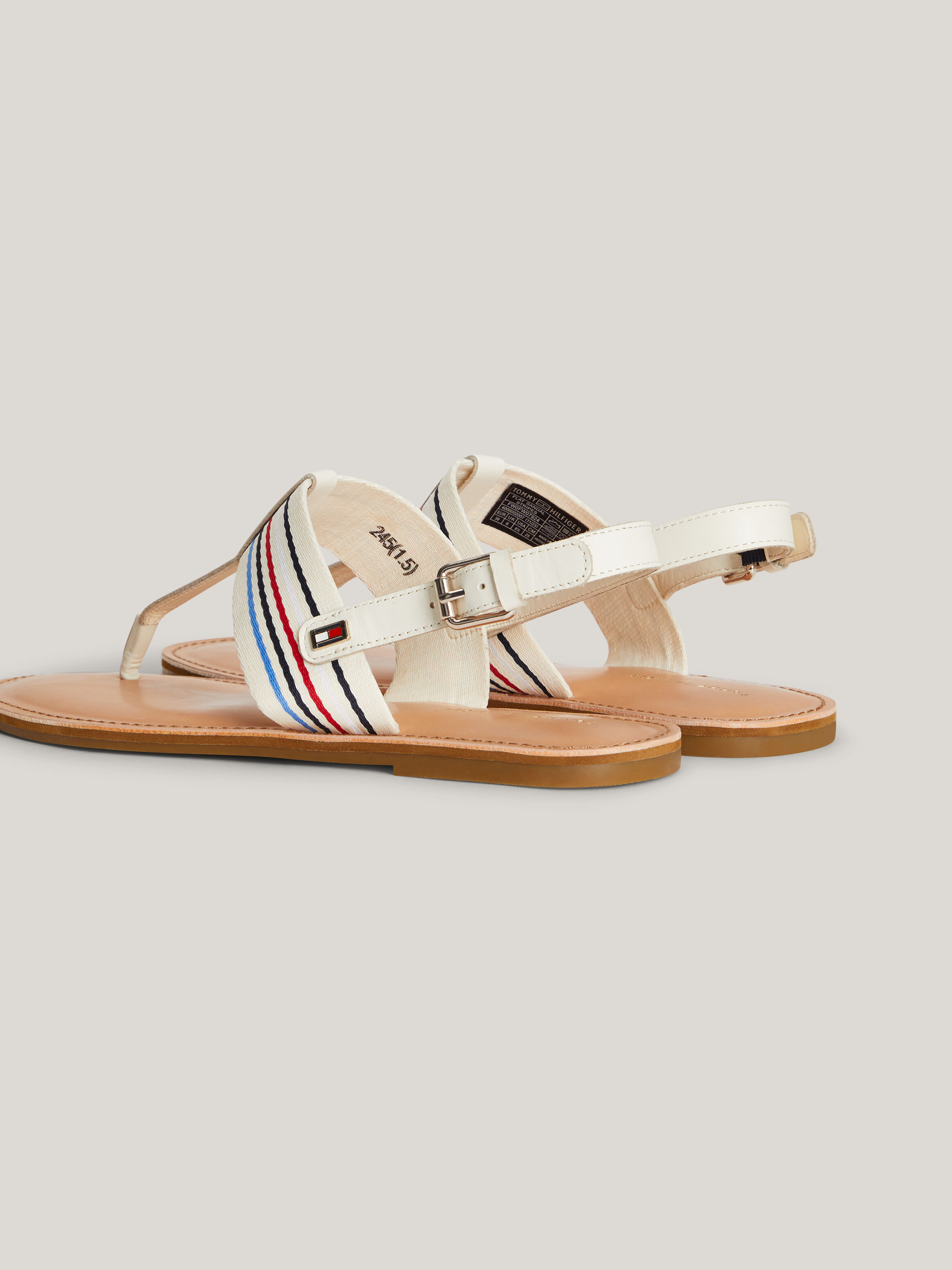 Stripe Flat Sandals