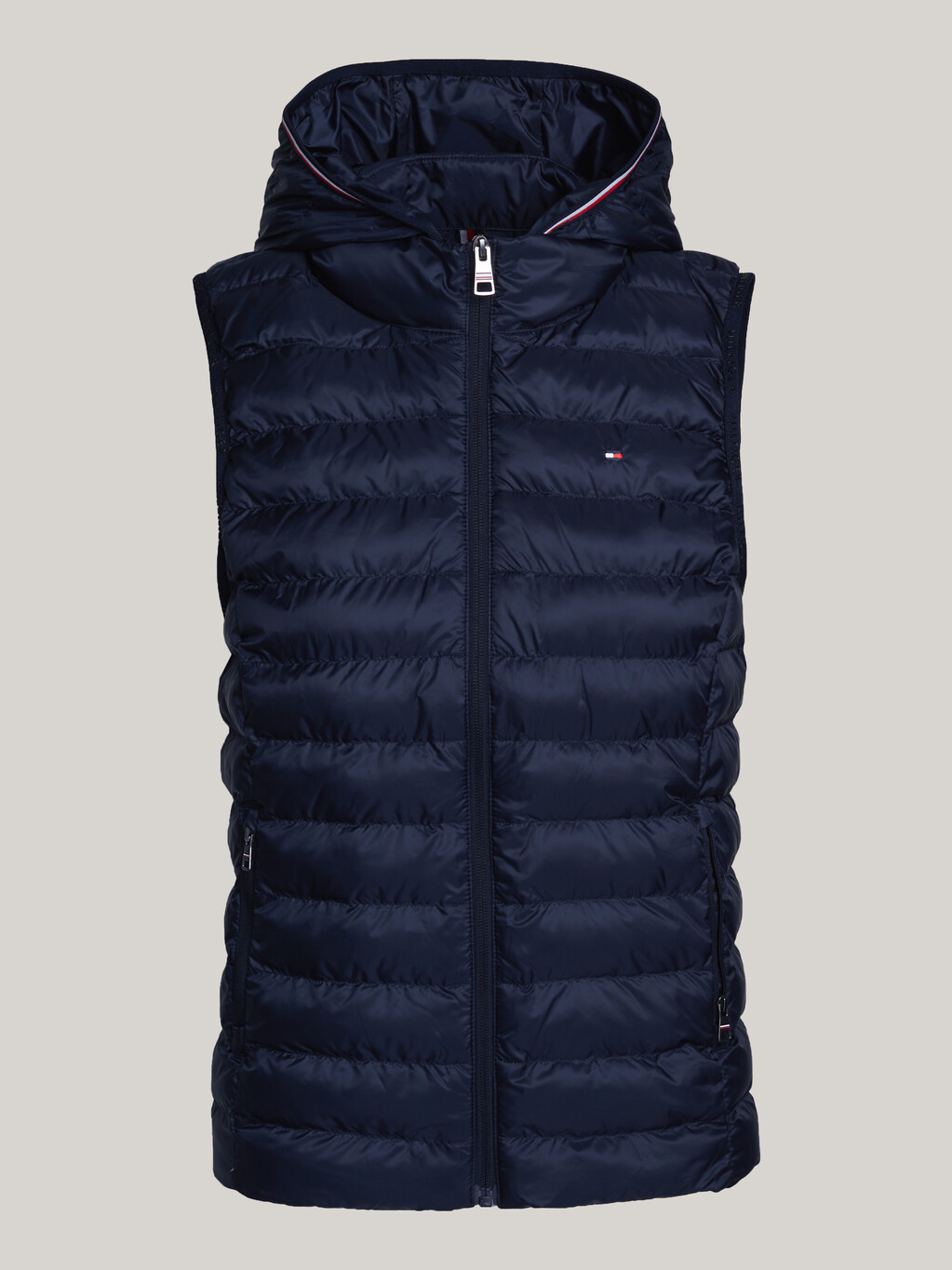 Lightweight Padded Global Stripe Vest, Desert Sky, hi-res