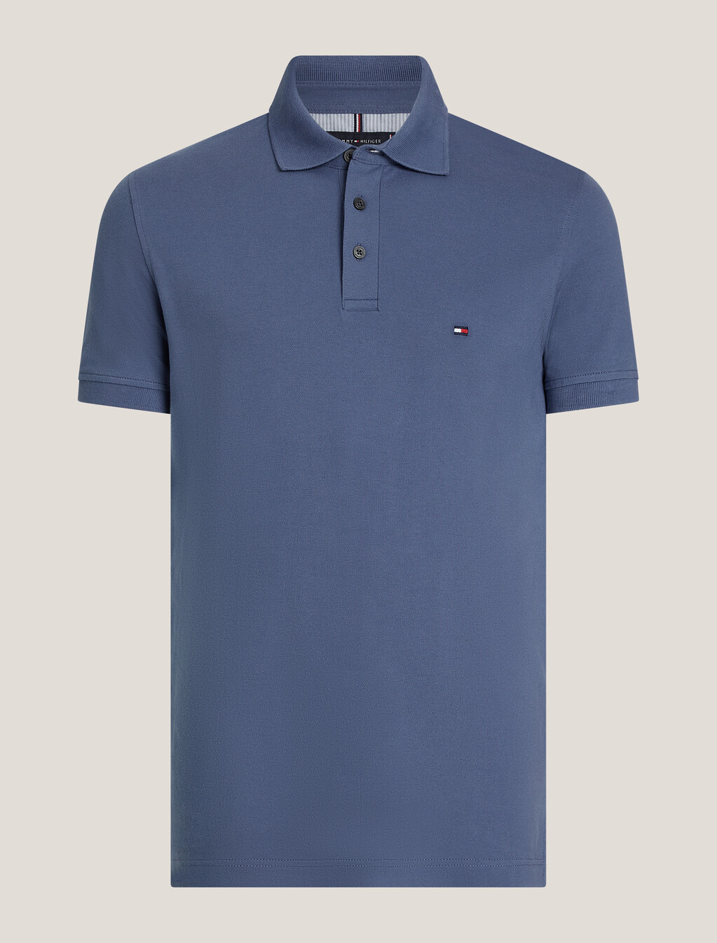 修身版型彈力 Polo 衫, Bank Blue, hi-res