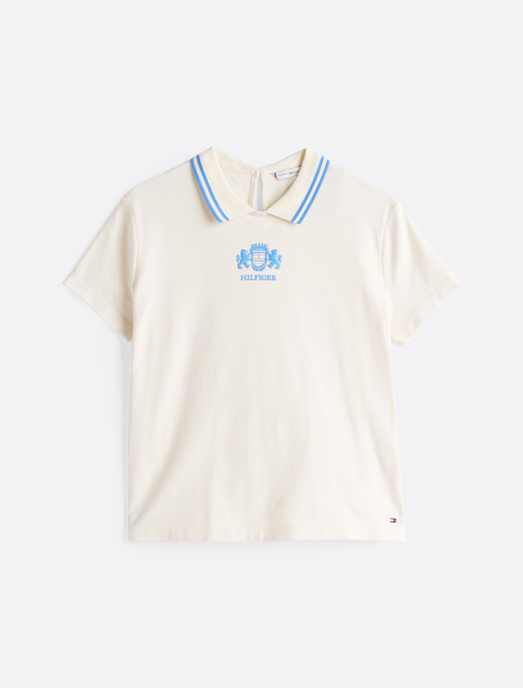 標準版型領背開口 Polo 上衣, Calico, hi-res