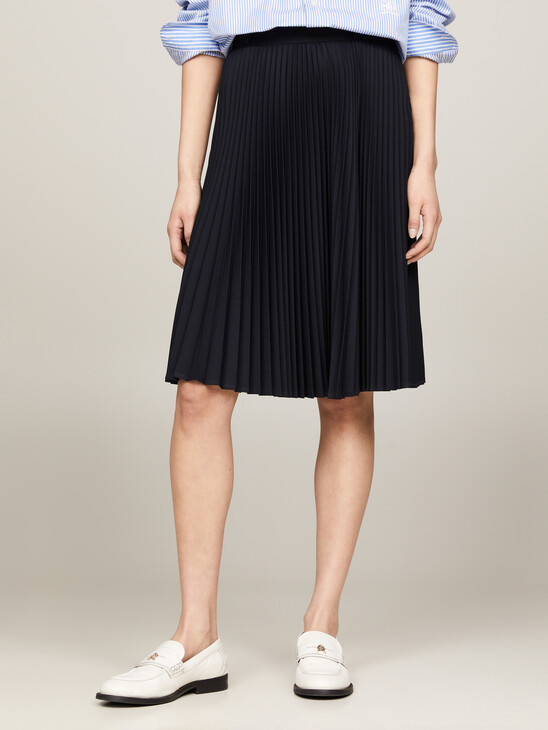 Pleated Midi Skirt