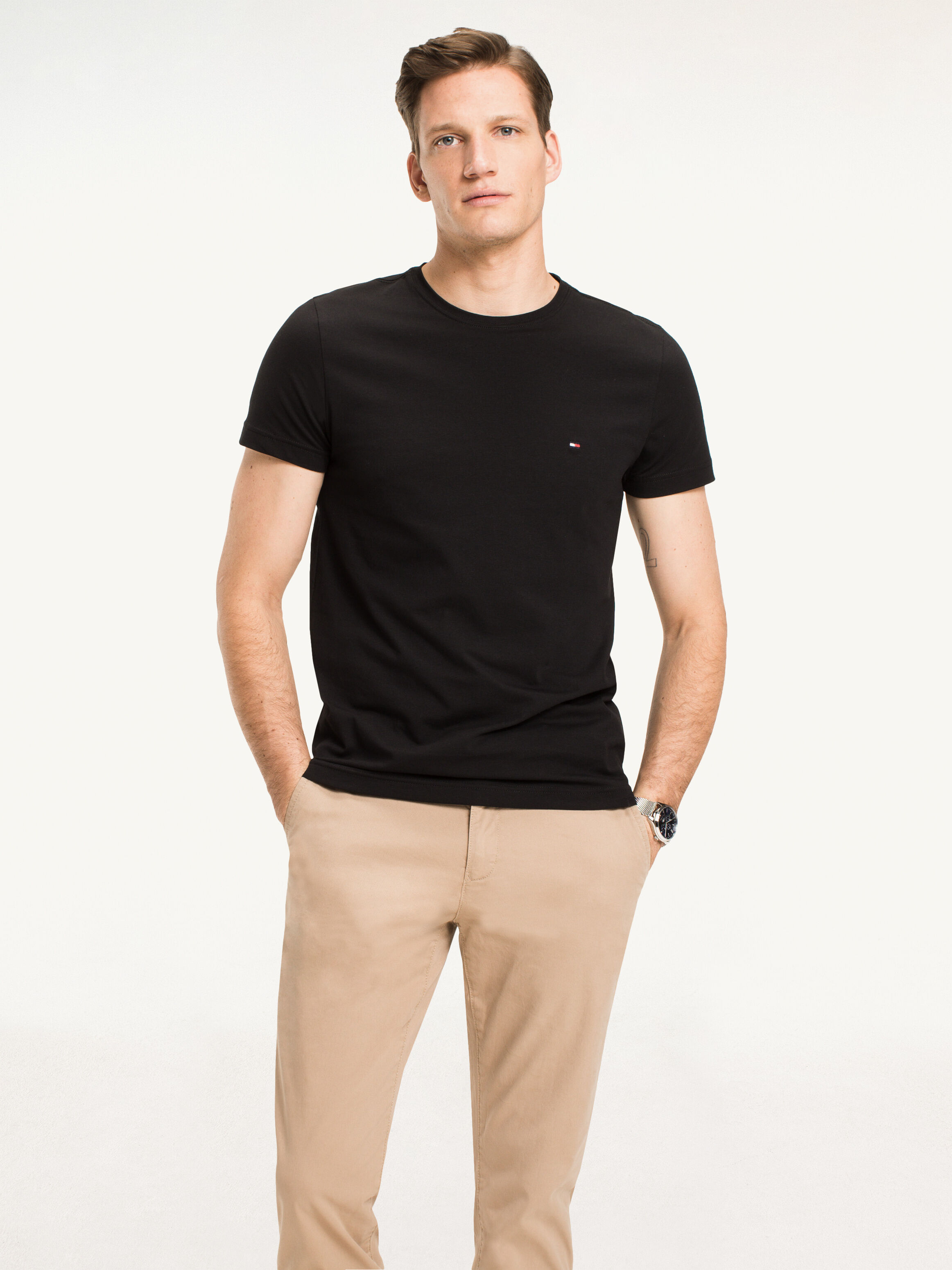 Tommy hilfiger stretch slim fit tee new arrivals