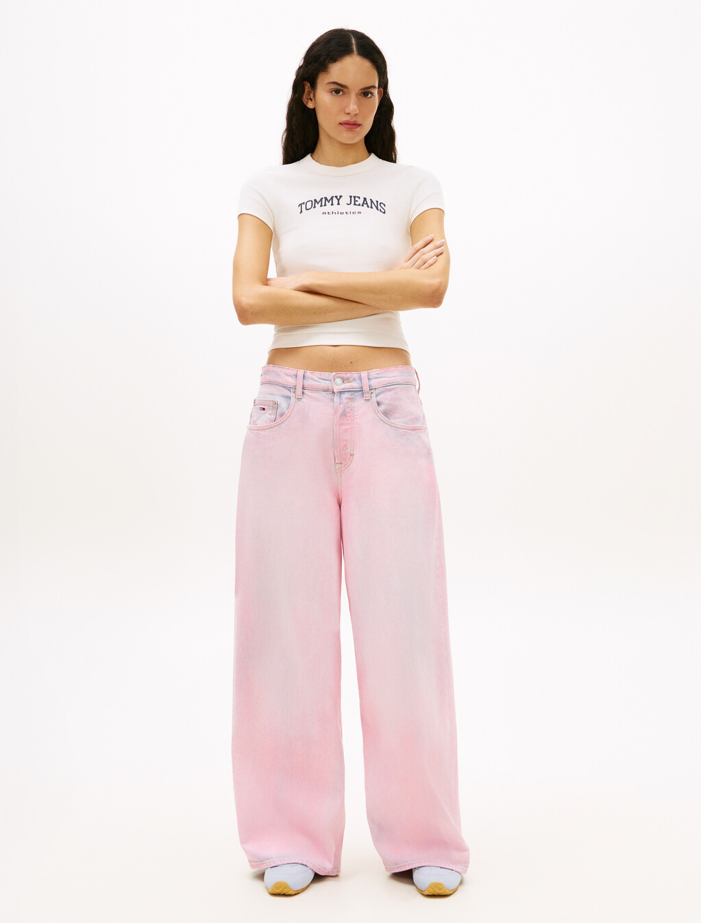 Logo Slim Crew Neck T-Shirt, Ancient White, hi-res