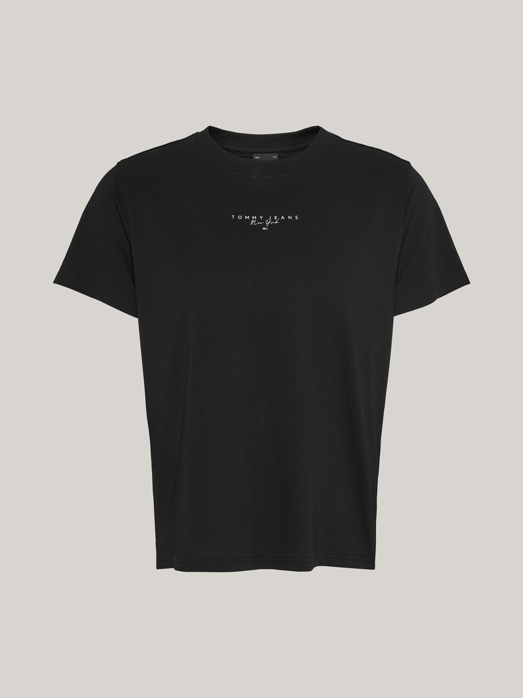 Essential 基本款標誌 T 恤, Black, hi-res