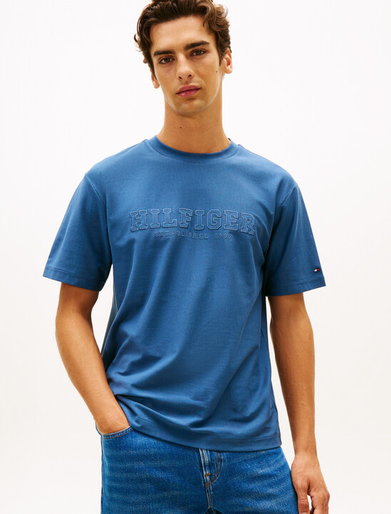 Logo Embroidery Relaxed Crew Neck T-Shirt