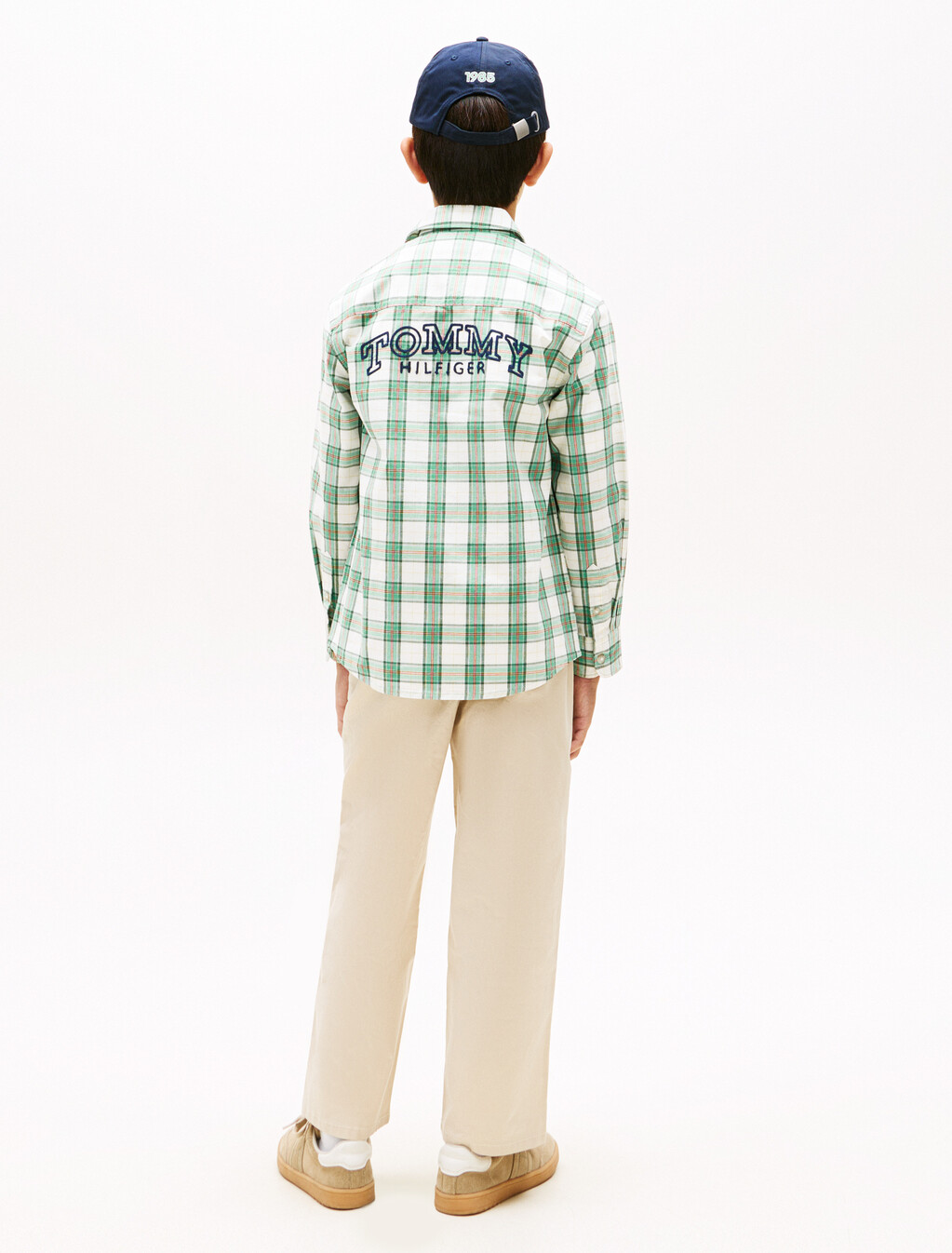 彈性府綢格紋襯衫, Multi Colour Check, hi-res