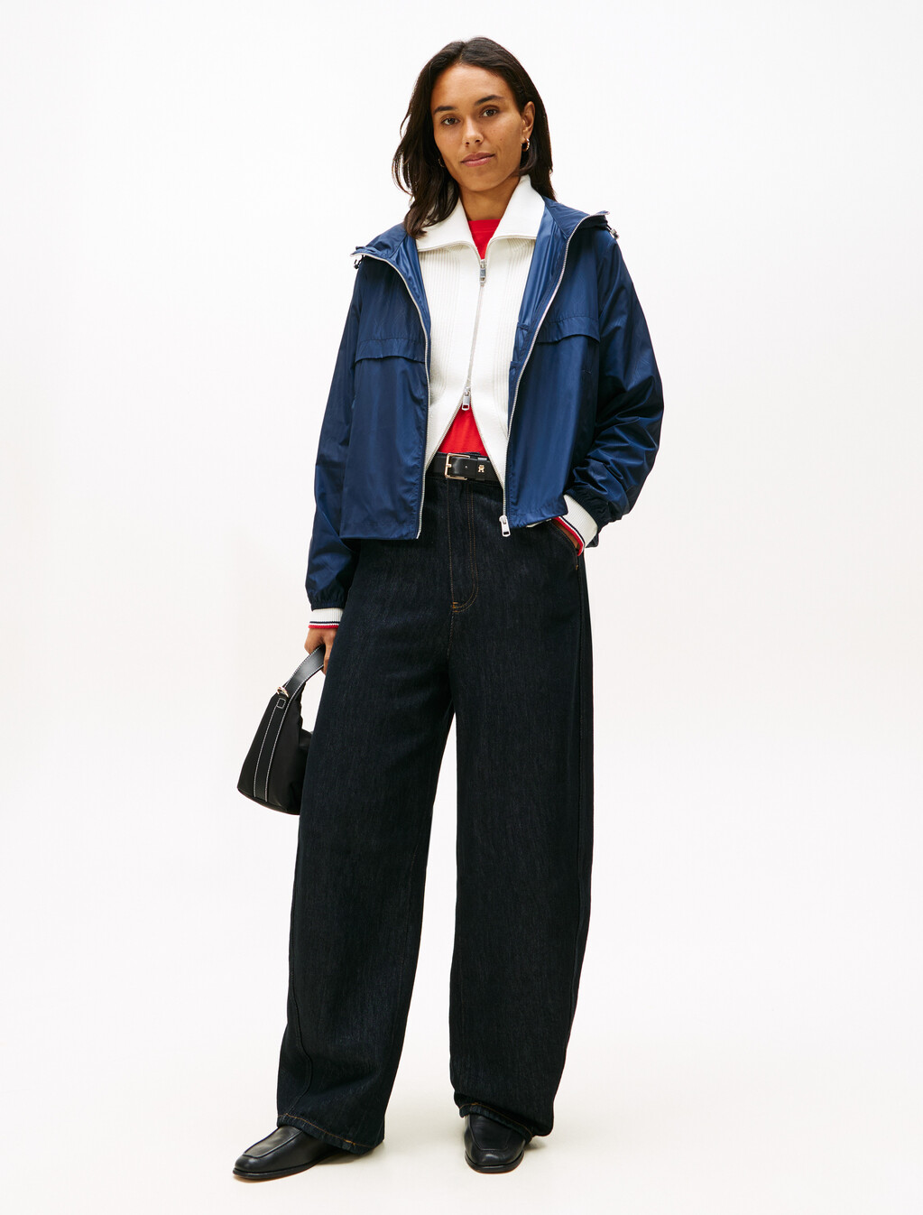Nylon Flag Windbreaker, Dark Night Navy, hi-res