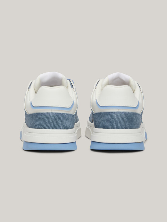 The Brooklyn Denim Leather Fine Cleat Trainers