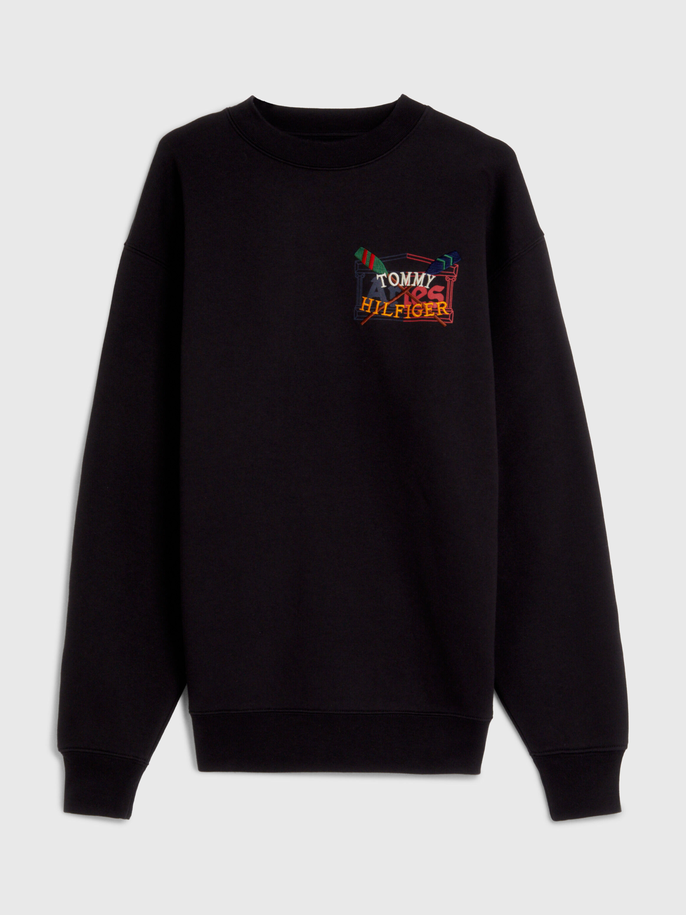Tommy X Aries Unisex Logo Sweatshirt black Tommy Hilfiger Taiwan