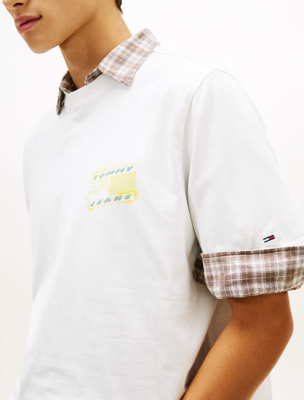 90s Back Bubble Logo Jersey T-Shirt, Ecru, hi-res