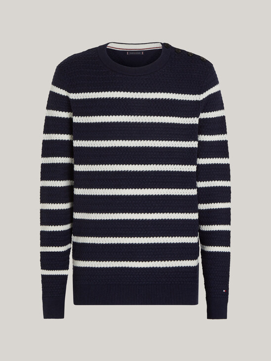 Smart Casual Stripe Wool Blend Jumper