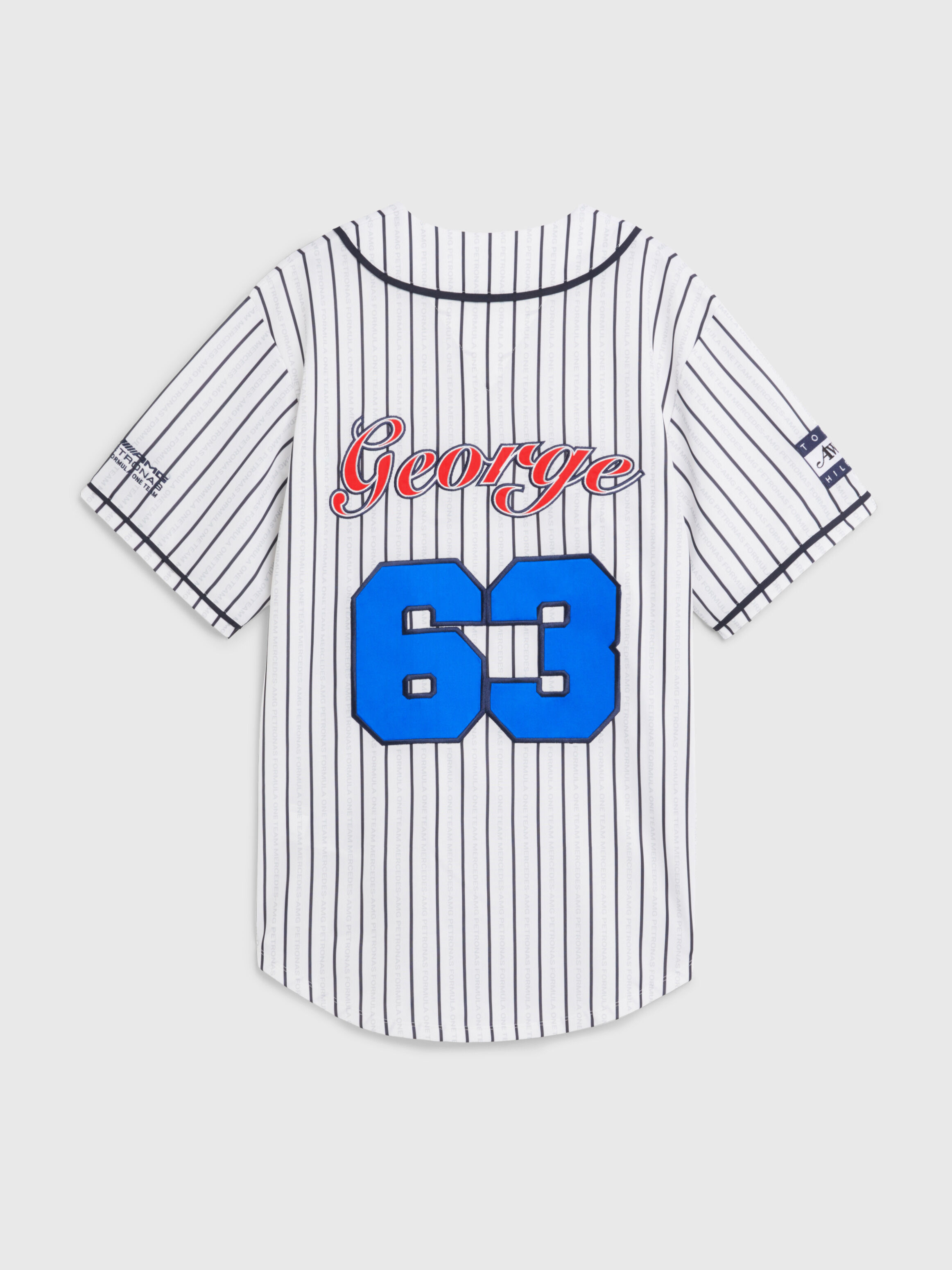 Tommy X Mercedes Amg F1 X Awake Ny George Russell Baseball Shirt