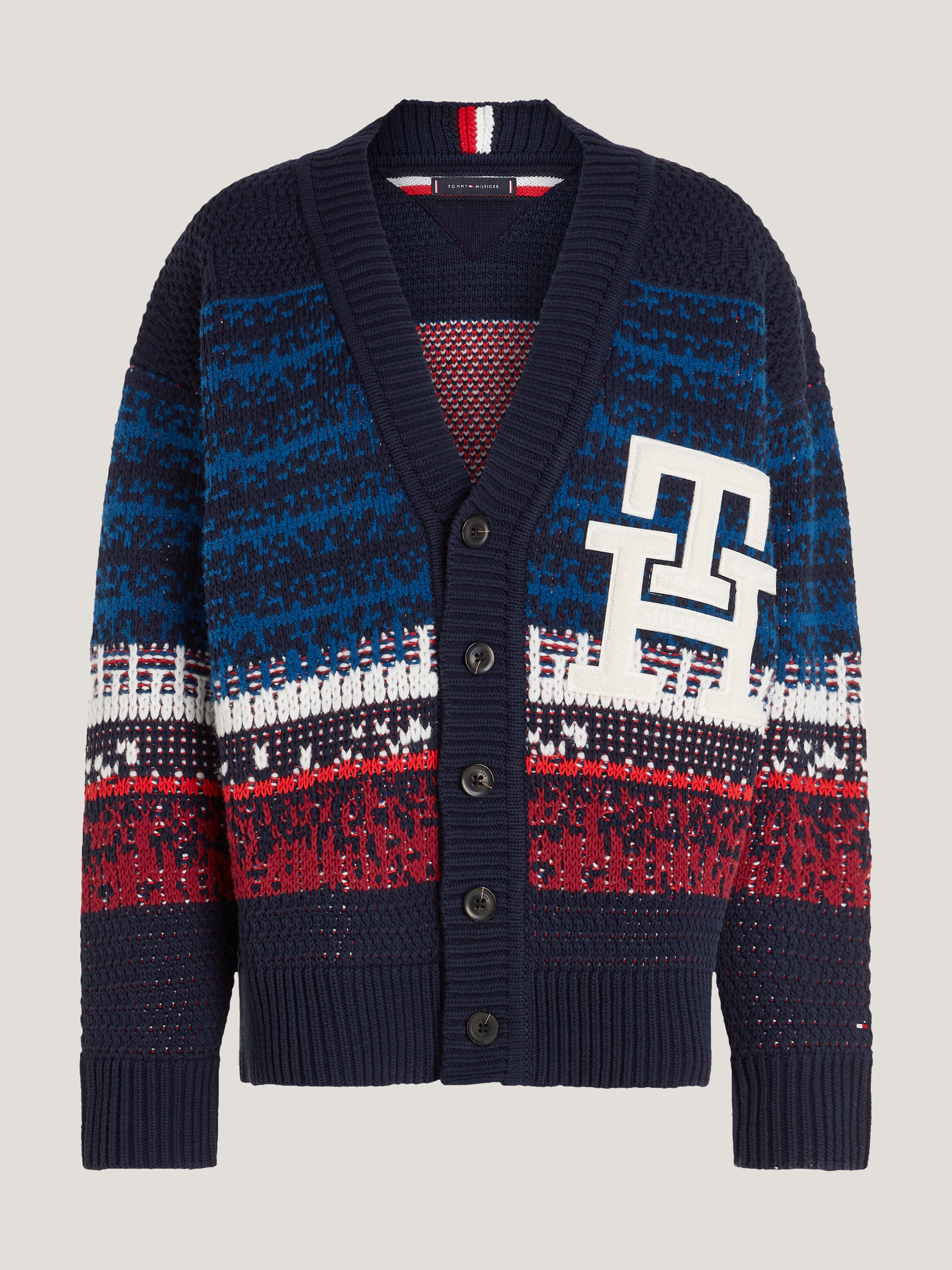Tommy hilfiger striped cardigan online